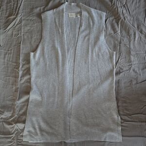 Eileen Fisher Gray Textured Cardigan Sweater